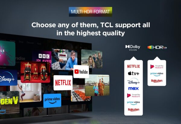 TCL 50 Inch Ultra HD, Wide Color Gamut, 4K HDR TV, Smart TV Powered by Android TV 50V6C (Dolby Atmos 2.0, Dolby Vision, HDR 10+, Voice Control, compatible with Google assistant, Chromecast built-in) - Image 6