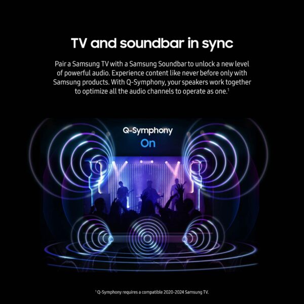 SAMSUNG Q990D 11.1.4ch Soundbar w/Wireless Dolby Atmos Audio, Rear Speaker Included, Q-Symphony, SpaceFit Sound Pro, Adaptive Sound, Game Mode Pro with Alexa Built-in - Image 6