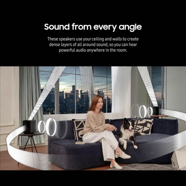 SAMSUNG Q990D 11.1.4ch Soundbar w/Wireless Dolby Atmos Audio, Rear Speaker Included, Q-Symphony, SpaceFit Sound Pro, Adaptive Sound, Game Mode Pro with Alexa Built-in - Image 4