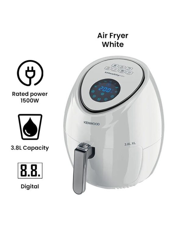 Kenwood Air Fryer 1500W, 3.8L Capacity, Black, 1.7KG, One spoon Oil, HFP30.000WH - Image 6