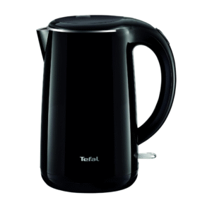 Tefal Kettle | SAFE'TEA 1.7 Litre Electric Kettle | 1800 W | Double Layer | 360° rotational base | Automatic switch OFF | Black | 2 Years Warranty | KO260865
