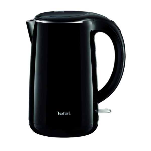 Tefal Kettle | SAFE'TEA 1.7 Litre Electric Kettle | 1800 W | Double Layer | 360° rotational base | Automatic switch OFF | Black | 2 Years Warranty | KO260865