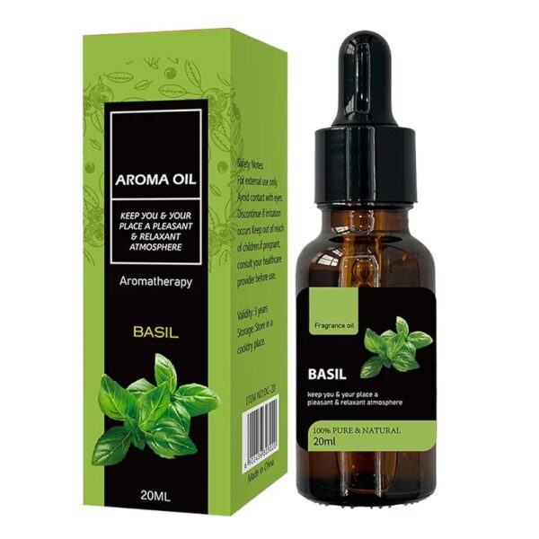 Aroma Essential Oil Aromatherapy 20ML - Basil Scent - Image 8