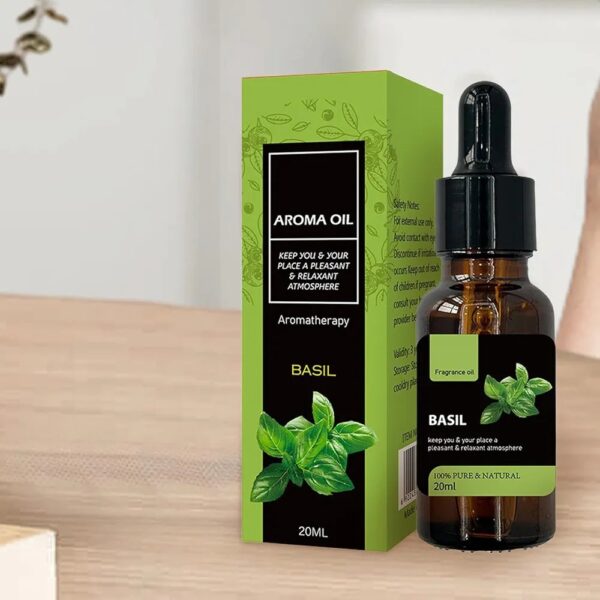 Aroma Essential Oil Aromatherapy 20ML - Basil Scent - Image 4
