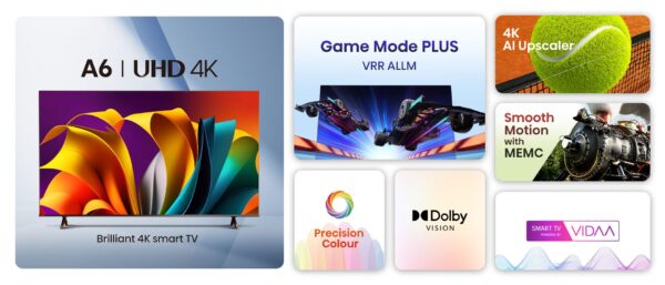 Hisense 75 inch 75A6N UHD 4K VIDAA Smart TV - Image 3