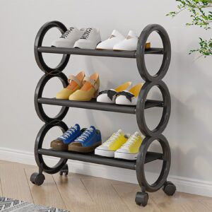 Shoe Rack with Wheels Movable Shoe Rack Rack Organizer
