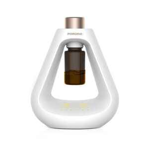 Porodo Lifestyle Aroma Sphere Waterless Diffuser, 1200mAh Battery Capacity, Cold Diffusion, 3 Mist Mode, 10ml Bottle Capacity, Up to 7 days Working Time (White)
