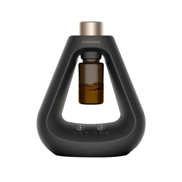 Porodo Lifestyle Aroma Sphere Waterless Diffuser, 1200mAh Battery Capacity, Cold Diffusion, 3 Mist Mode, 10ml Bottle Capacity, Up to 7 days Working Time (Black)