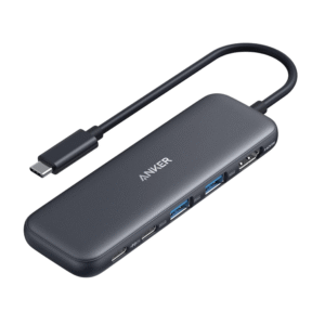 Anker 332 USB C Hub 5in1 USBC to HDMI Splitter with 4K Display, 1 x Powered USB-C 5Gbps & 2×Powered USB-A 3.0 5Gbps Data Ports for MacBook Pro, MacBook Air, Dell