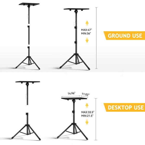 VS 62 Laptop Projector Stand, Adjustable Height 22 to 62 inches - Image 4