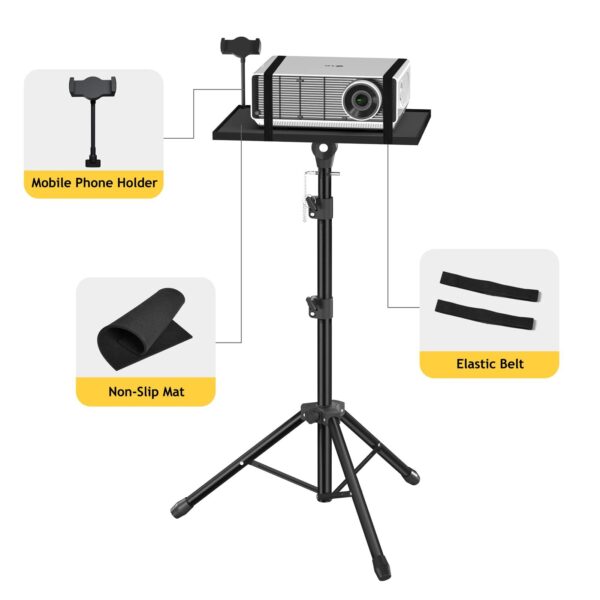 VS 62 Laptop Projector Stand, Adjustable Height 22 to 62 inches - Image 2