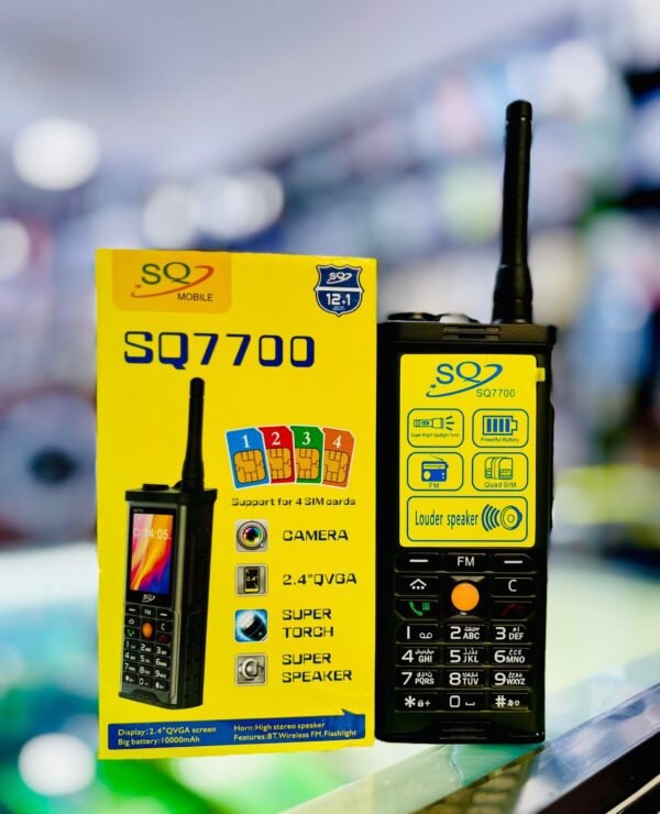 SQ7700 Mobile Phone 4 SIM Slots Rugged Phone - 10000mAh Battery - FM Radio - Torch - Hard casing - Image 2