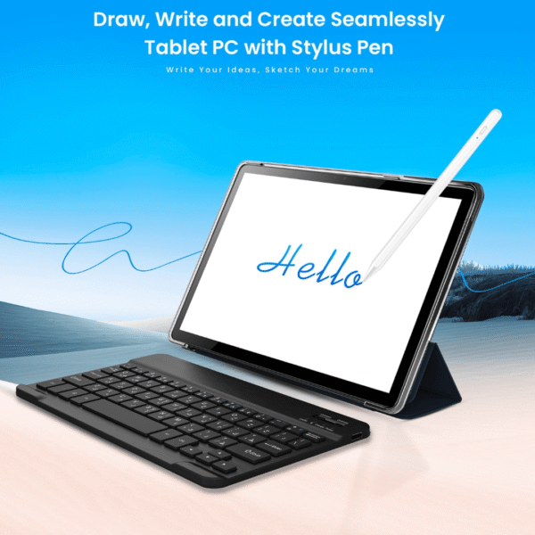 Oteeto TAB 11 Pro Stylus 8 GB RAM 512 GB ROM 10.1 Inch Display 5G Android Tablet PC With Wireless Keyboard Stylus Pen and 6000 mAh Battery - Blue - Image 9