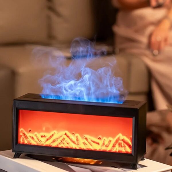 Flame Humidifier Fireplace Flame Diffuser for Desktop Office Decor Home Room - Image 2