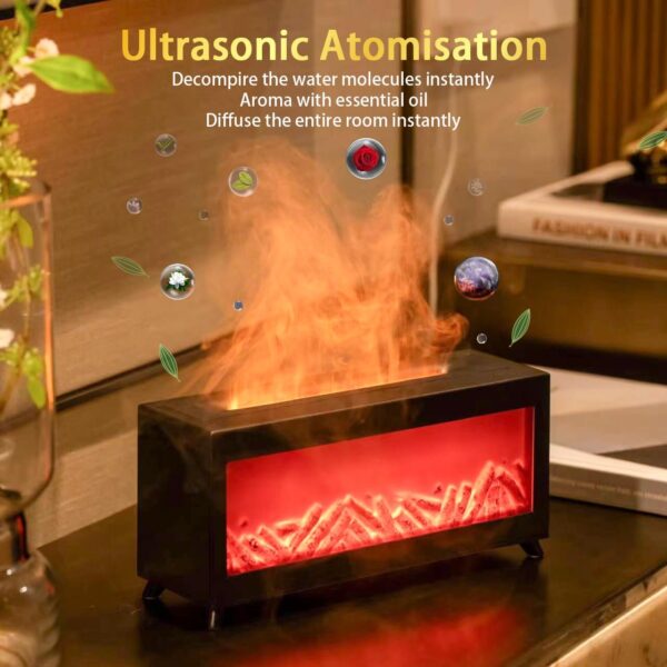 Flame Humidifier Fireplace Flame Diffuser for Desktop Office Decor Home Room - Image 5