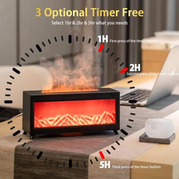 Flame Humidifier Fireplace Flame Diffuser for Desktop Office Decor Home Room - Image 3