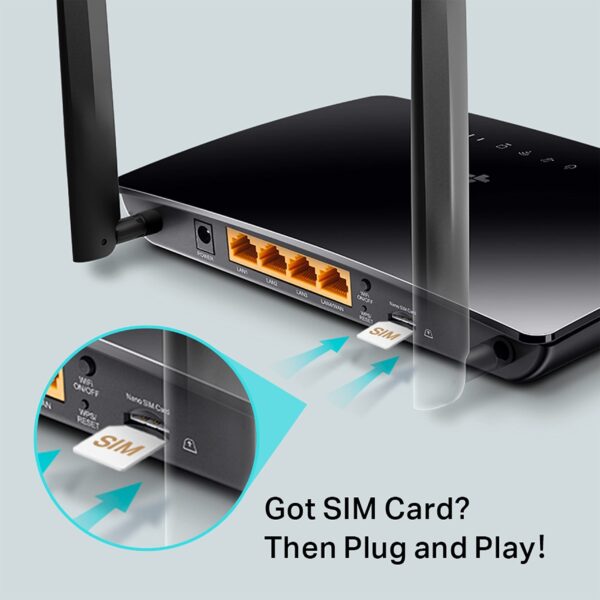 Tp-Link TL-MR6400 300Mbps Wi-Fi 4G LTE Router - Image 6