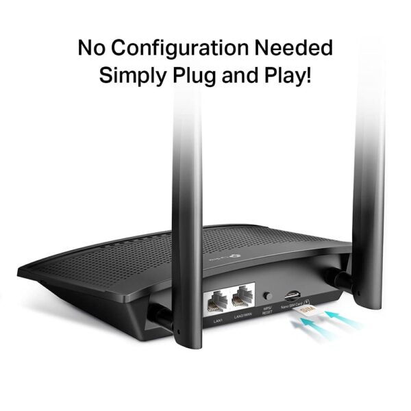 TP-Link TL-MR100 300Mb Wireless N 4G LTE WiFi Router with SIM Slot - Image 3