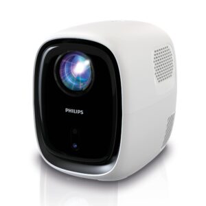 Philips, Neopix 130 Home Cinema Projector, Advanced Image Correction, Full HD 720p, Advanced LED Light Source, Wi-Fi Mirror Mode, Stereo Sound, Connected OS, Black