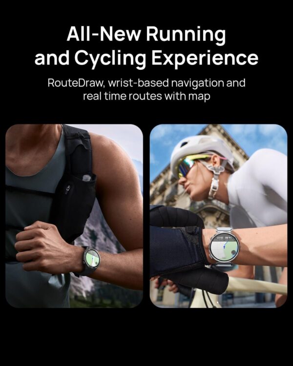 HUAWEI Watch GT 5 46mm Smartwatch, up to 14 Days Battery Life, All New Running and Cycling Sports Smart Watch, Sharp Edged Design, Health Tracking, Compatible with iOS and Android, Brown. - Image 6