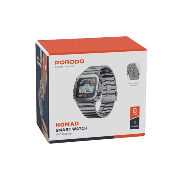 Porodo Nomad Smart Watch 1.54" Display 2 Straps - Image 6