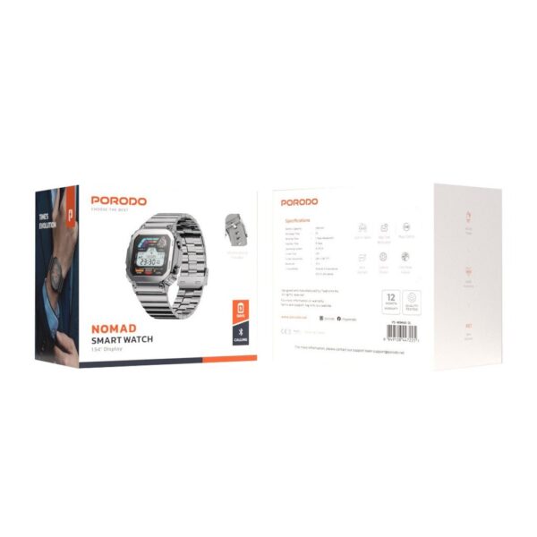 Porodo Nomad Smart Watch 1.54" Display 2 Straps - Image 4