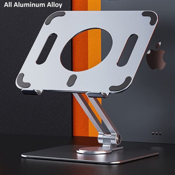 Porodo 360° Rotation Laptop and Tablet Stand - Aluminum Alloy - Image 3