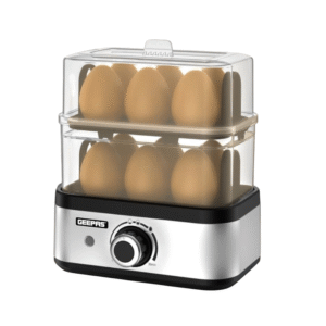Geepas GEB63019N 12pcs Electric Egg Boiler - 400W, Auto Shut-Off, 3-Level Settings