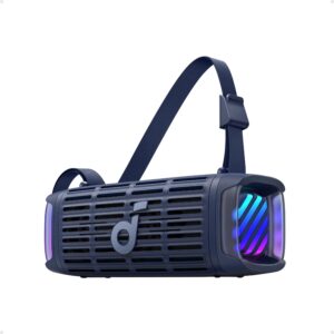 Anker Soundcore Boom 3i, Rugged Outdoor Speakers | IP68 Waterproof | Floating Playback | Saltwater Resistant | 50W Portable Speaker | Bluetooth 5.3 | 16-Hour Playtime | TWS | Kayaking/Fishing/Camping - Camping Blue