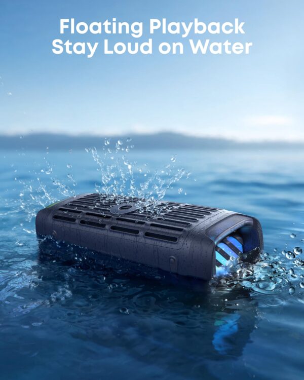 Anker Soundcore Boom 3i, Rugged Outdoor Speakers | IP68 Waterproof | Floating Playback | Saltwater Resistant | 50W Portable Speaker | Bluetooth 5.3 | 16-Hour Playtime | TWS | Kayaking/Fishing/Camping - Camping Blue - Image 4