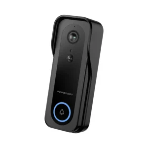 Powerology Smart Doorbell Camera Infrared 3MP | 5200 mAh 3-8 Month Battery Life with Voice