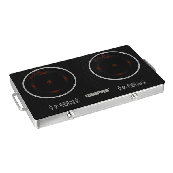 Geepas Double Digital Infrared Cooker 3600W GIC6131S | Fast & Efficient Cooking