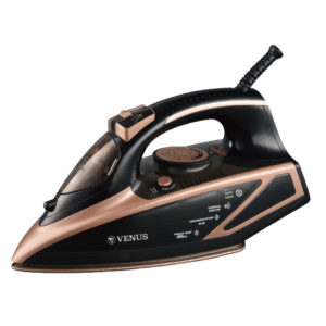 Venus Steam Iron VSI-22GP 2400W – Gold Finish, Powerful & Precise Wrinkle Removal