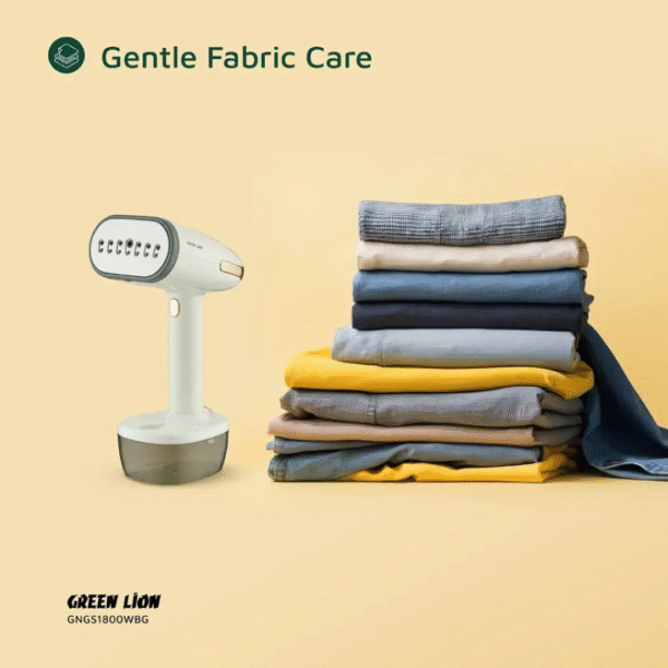 Green Lion Garment Steamer 1800W – 20-Min Powerful Steam, 32g/min Flow, 350ml Tank, Fast 35s Heat, Stainless Steel Head, Fabric-Safe, Overheat Protection - Image 5