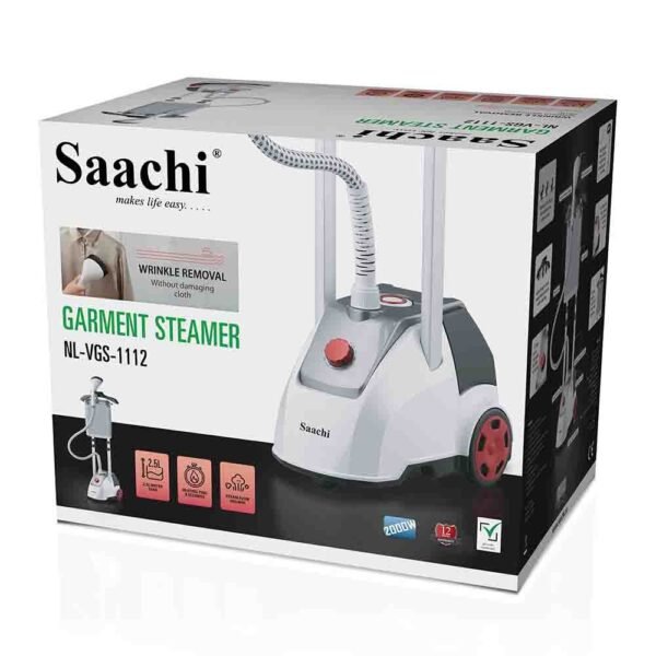 Saachi Garment Steamer 2.5L Tank with Ironing Board NL-VGS-1112-WH White - Image 3