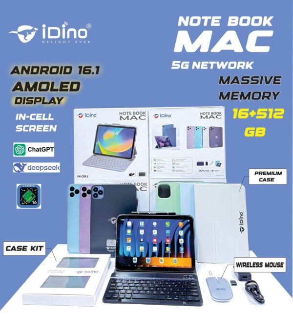 Idino Notebook MAC 5G PC Android Tablet