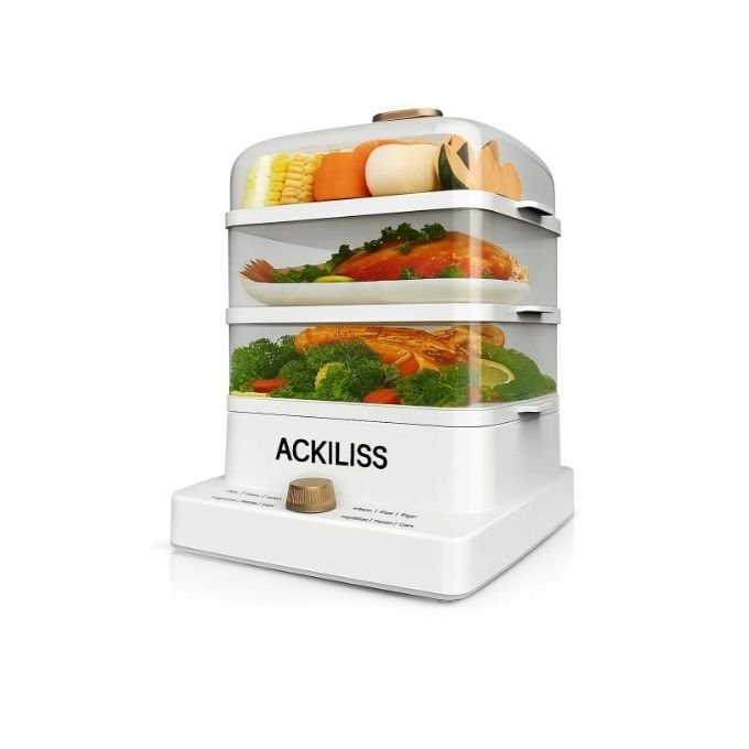 Ackiliss 3 Level 12 Liters Square Electric Food Cooking Steamer Pot