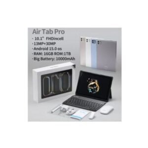 AirTab Pro 10.1-Inch PC Android Tablet with Arabic Keyboard 16GB RAM & 1TB Storage