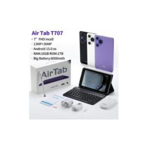 Airtab T707 PC Android Tablet with Keyboard– 7 inch FHD Display, 16GB RAM, 1TB Storage, 8000mAh Battery