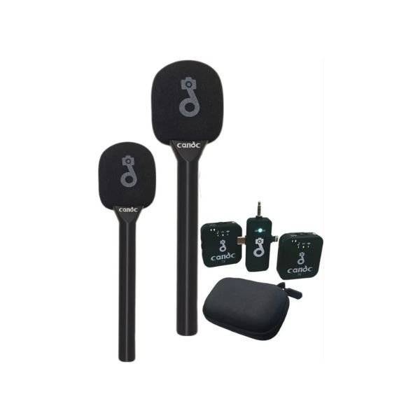 Candc Interview Dual Mic 2TX 1 RX Wireless Microphone