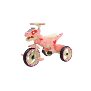 Dinosaur-themed Kids' Tricycle - Pink