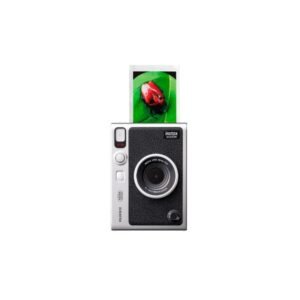 Fujifilm INSTAX Mini EVO Hybrid Instant Camera – Black (USB-C) Instant Print with Digital Preview, Creative Modes & Built-In Selfie Mirror