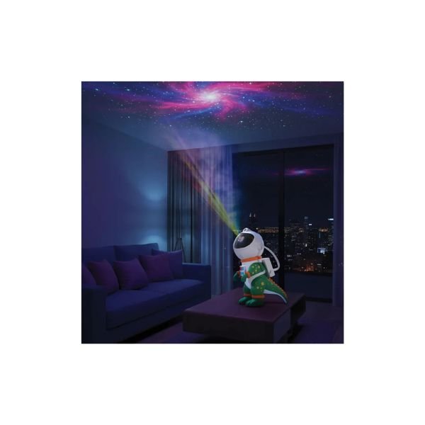Green Lion Astronaut Night Light Projector – 360° Galaxy Projection