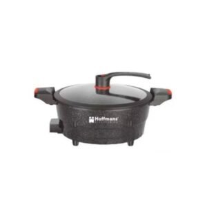 Hoffmans 8L Electric Multi Functional Micro Pressure Cooker instant Heating Non Stick Maifan Stone Pot Hotpot and Steamer for Home Cooking