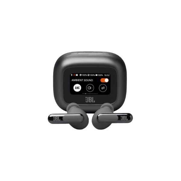 JBL Live Beam 3 - True Wireless Noise-Cancelling Stick-Closed Earbuds, 48Hrs Total Playback, Wireless Charging, 6 Mics for Perfect Calls, Multi-Point Connection, IP55 Waterproof and dustproof