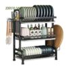 3 Layer Kitchen Dish Rack Organizer