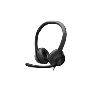 Logitech H390 Wired Headset, Stereo Headphones with Noise Cancelling Microphone, USB, In Line Controls, PCMacLaptop