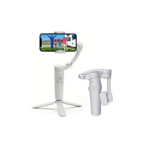 Merak One M1 3 Axis Smartphone Gimbal Stabilize Foldable 3 Axis Gimbal with Face Tracking Gesture Control White