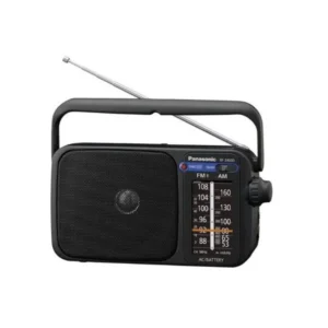 Panasonic RF-2400D FM-AM 2-Band Receiver (Both Battery & Plug & Play) Black
