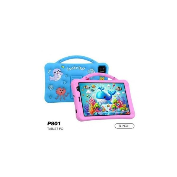 Telzeal P801 Kids Learning Tablet 8 inch 256GB Rom 6GB Ram 5000 mah Battery with Free Gifts